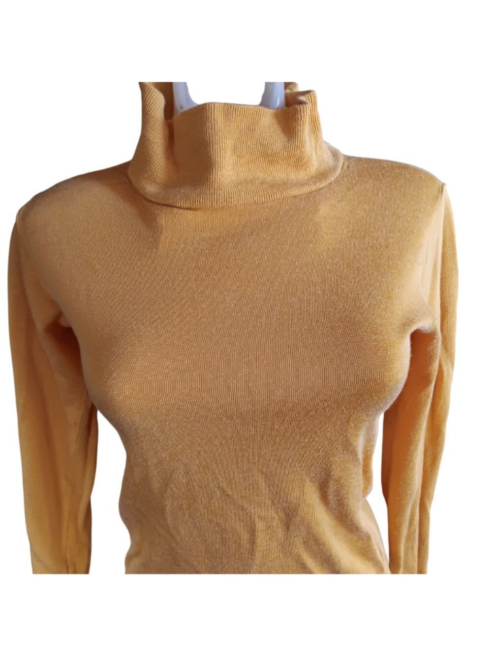 Mock Turtleneck 1960's Vintage Women's XS T-shirt Single Stitch Sterntex Paint